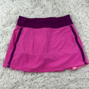 Lululemon Pace Rival Skirt II Pink Paradise / Regal Plum
